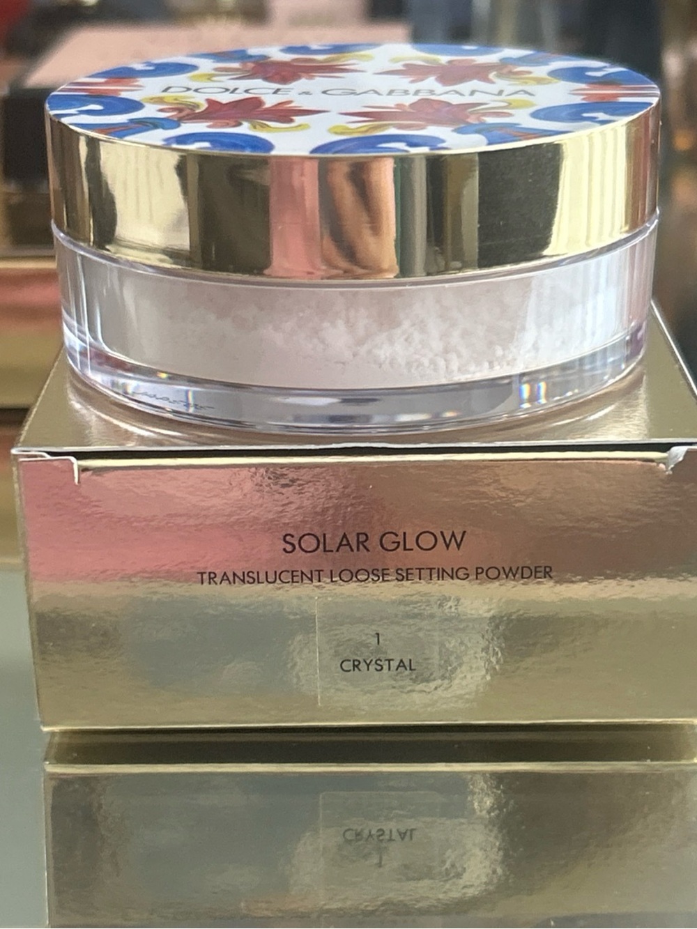 Dolce & Gabbana solar glow translucent setting powder 1 crystal